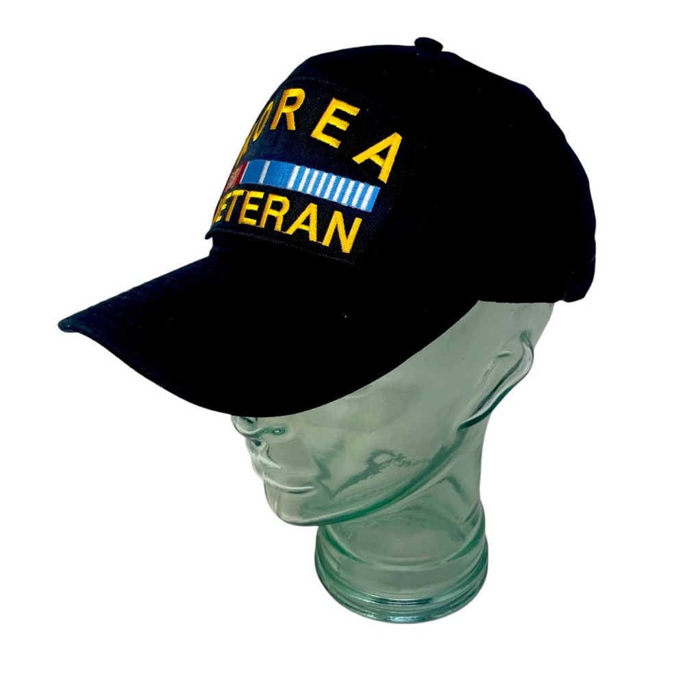 Vintage Korea Veteran Men's/ Unisex Adjustable Embroidered Snap Back Hat